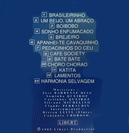 photo du verso du disque de Chants brésiliens