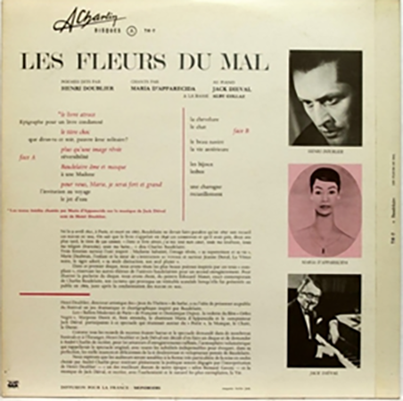 photo du disque les fleurs du mal, recto