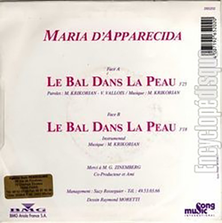 photo du verso du disque de Chants brésiliens