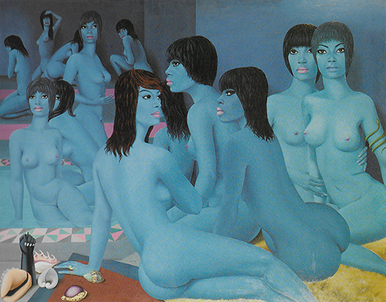 Le bain turquoise par Félix Labisse