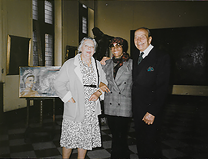 Avec le Dr Daniel Labisse (cousin de Félix) et sa femme au Musée de la Chartreuse 