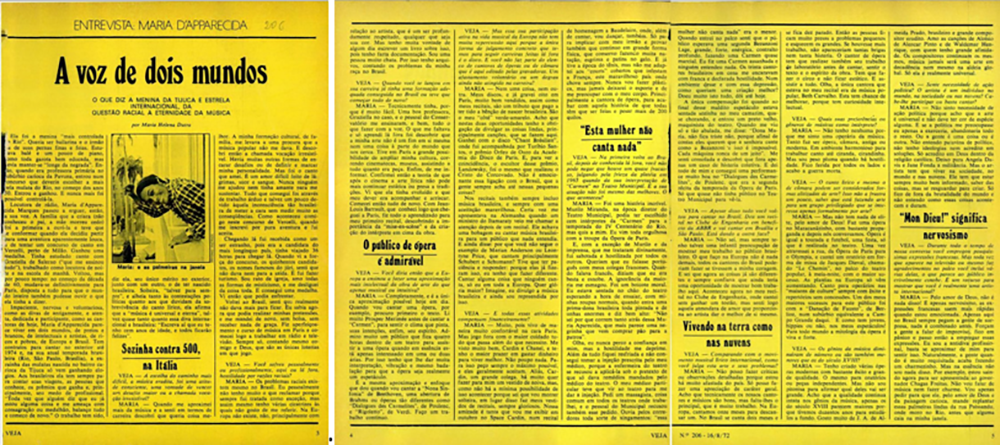 article revue Veja du 18 août 1972